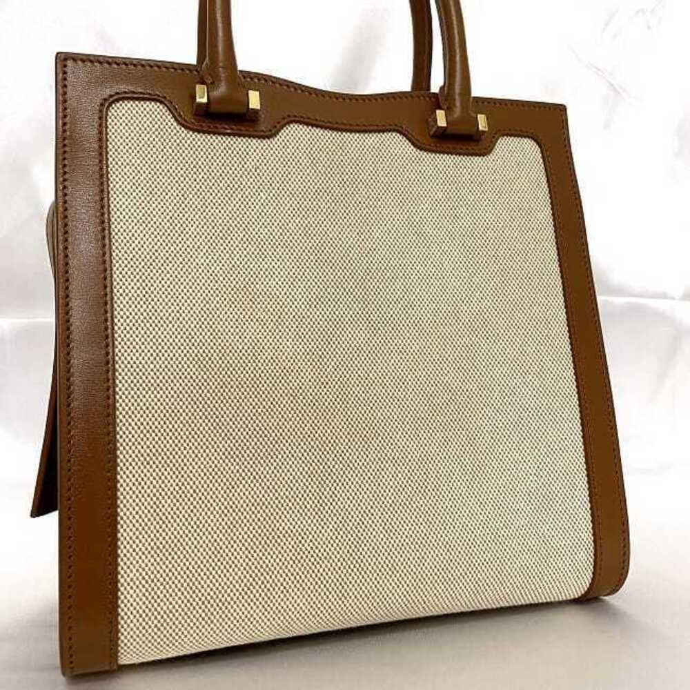 Saint Laurent Bag Uptown Brown Beige Shoulder YSL Handbag Clutch UP TOWN - Picture 8 of 10